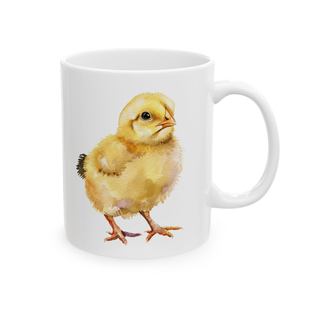 Baby Chick Ceramic Mug – Cute Chicken Coffee Cup, Farm Homestead Mug, Chick Lover Gift (11oz, 15oz)