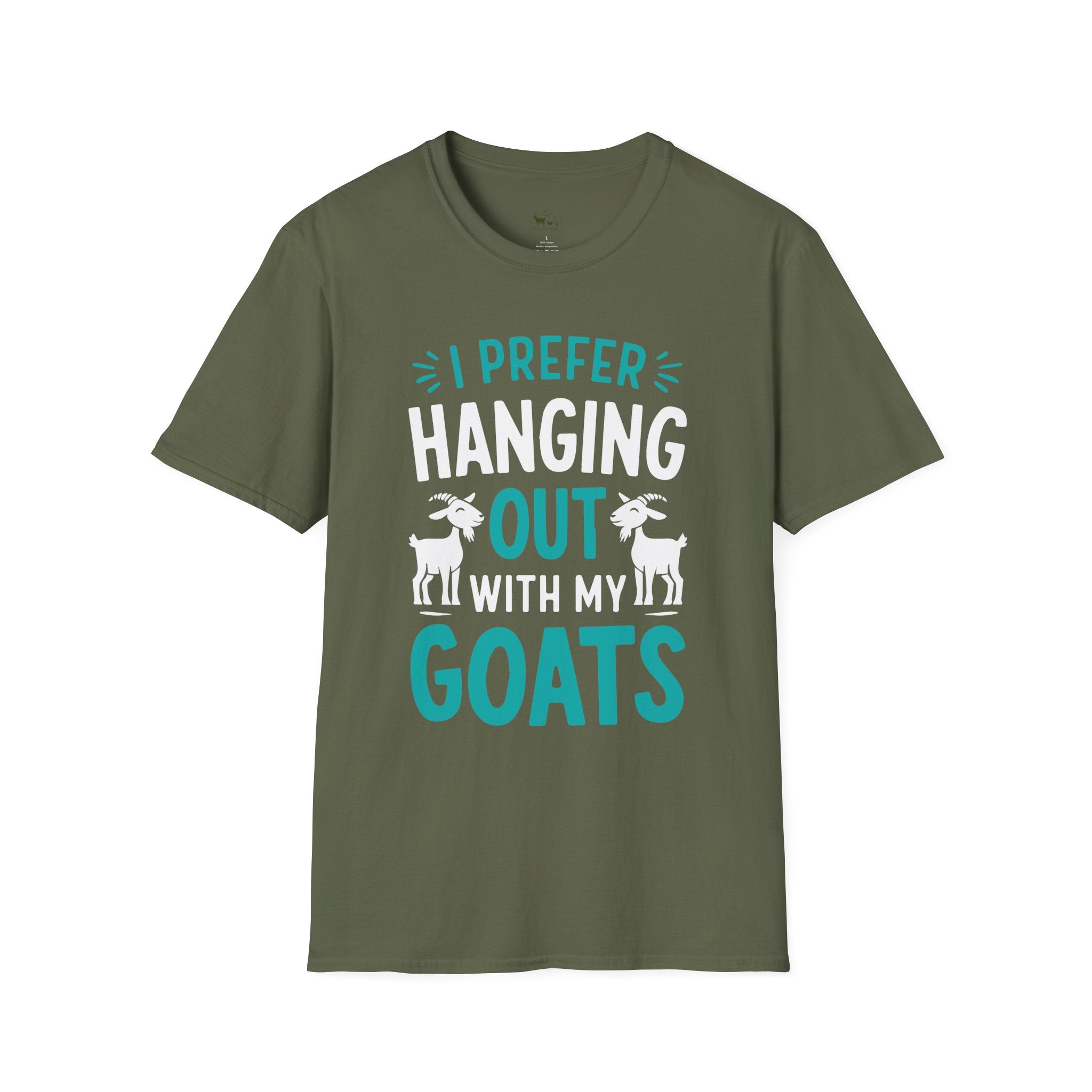 I Prefer Hanging Out With My Goats Funny Unisex T-Shirt | Goat Lover Farm Life Tee
