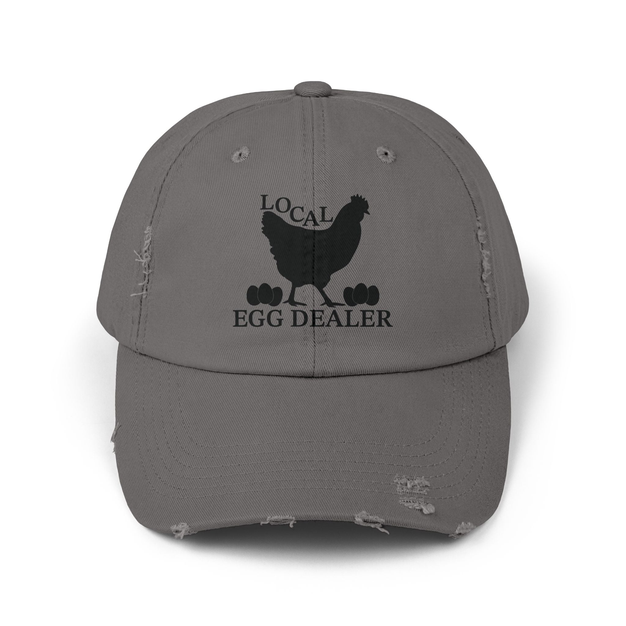Local Egg Dealer Distressed Baseball Cap – Funny Chicken Hat, Farm Fresh Egg Seller Cap, Backyard Chicken Keeper Hat, Homestead Humor Gift