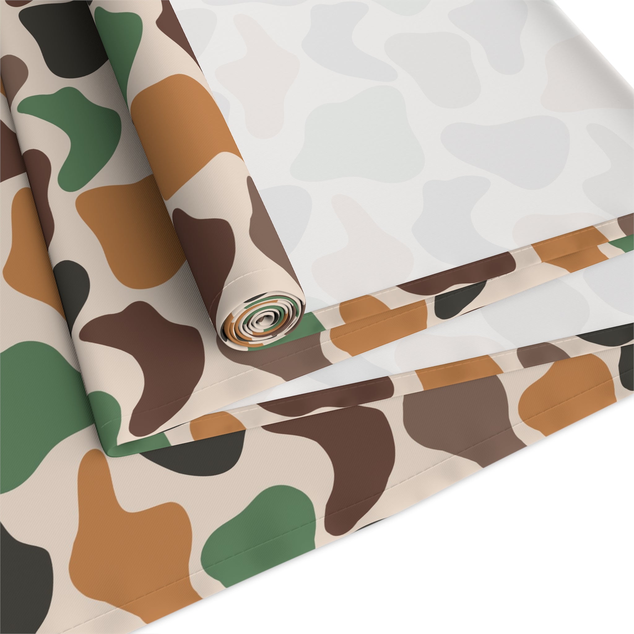 Duck Camo Farmhouse Table Runner | Rustic Waterfowl Kitchen Decor | Country Duck Print Dining Table Linen | Homestead Farm Table Runner