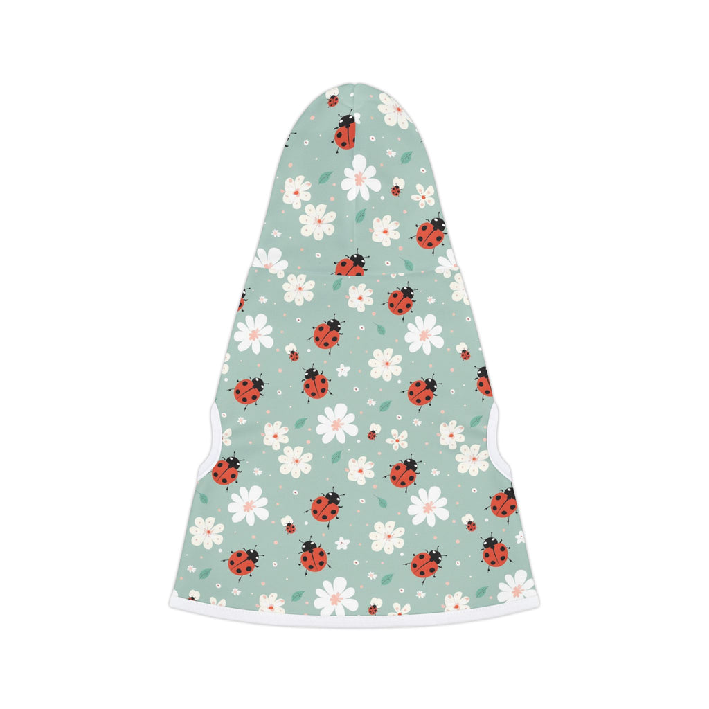 Cute Ladybug Pet Hoodie, Cute Pet Apparel, Animal Lover Gift, Dog Sweater, Cat Jumper, Pet Clothing