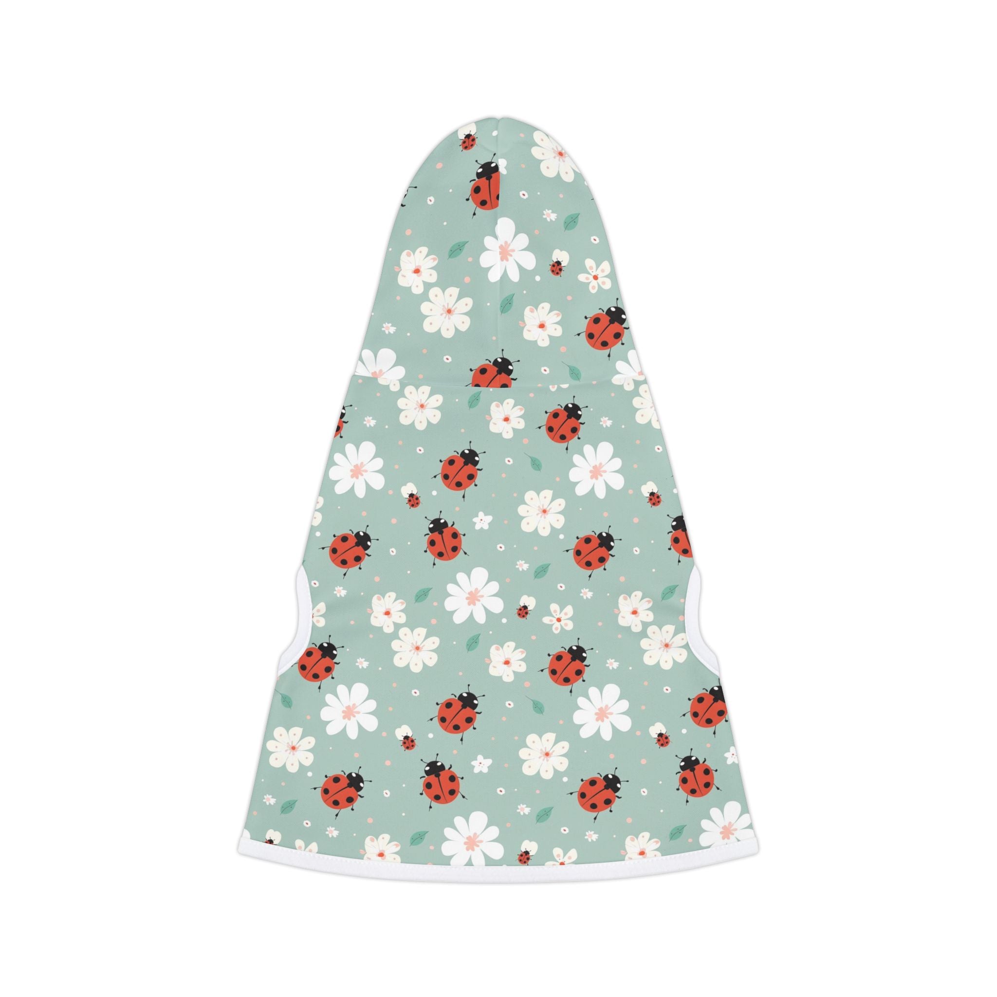 Cute Ladybug Pet Hoodie, Cute Pet Apparel, Animal Lover Gift, Dog Sweater, Cat Jumper, Pet Clothing