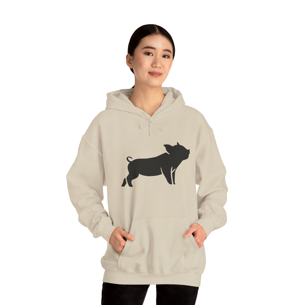 Pig Silhouette Hoodie – Farm Life Sweatshirt, Pig Lover Pullover, Homestead Hoodie, Mini Pig Apparel, Farm Animal Hoodie, Country Living Unisex Hoodie