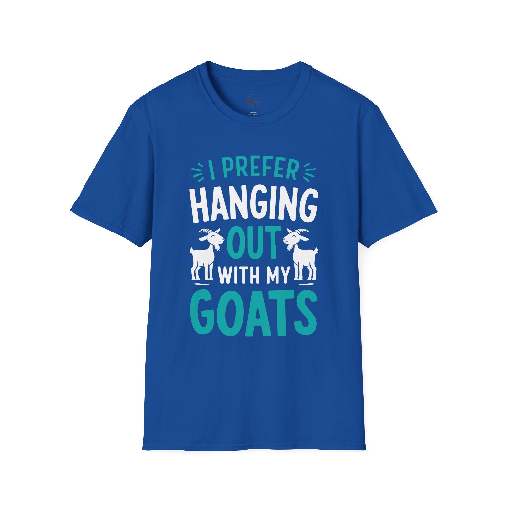 I Prefer Hanging Out With My Goats Funny Unisex T-Shirt | Goat Lover Farm Life Tee