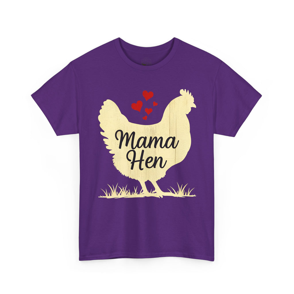 Mama Hen T-Shirt – Chicken Mom Tee, Minimalist Farmhouse Chicken Shirt, Unisex Gildan 5000