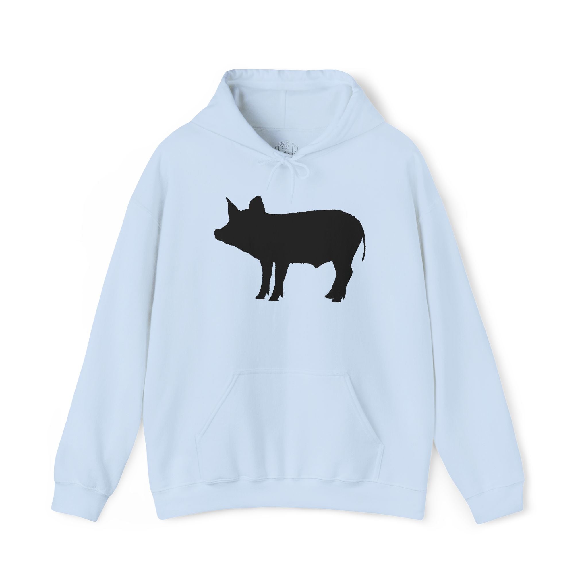 Pig Silhouette Hoodie – Farm Life Sweatshirt, Pig Lover Pullover, Homestead Hoodie, Mini Pig Apparel, Farm Animal Hoodie, Country Living Unisex Hoodie
