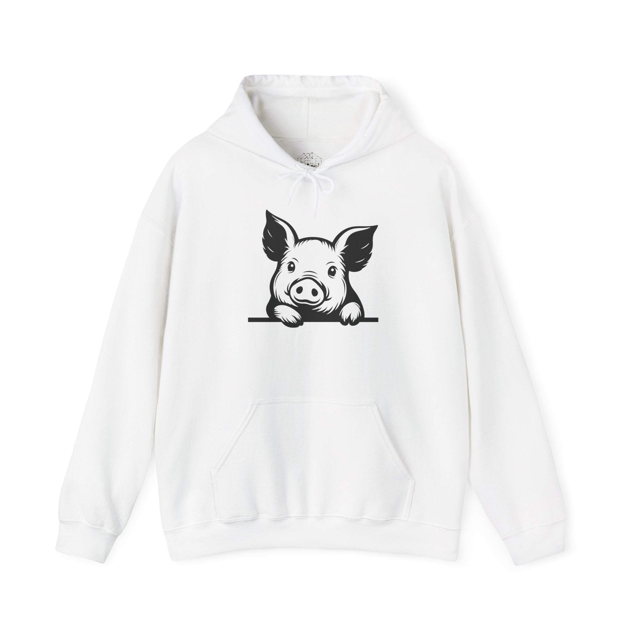 Peeking Pig Hoodie – Cute Pig Pullover Sweatshirt, Pig Lover Hoodie, Farm Life Hoodie, Mini Pig Apparel, Homestead Hoodie, Farm Animal Hoodie, Country Living Unisex Hoodie
