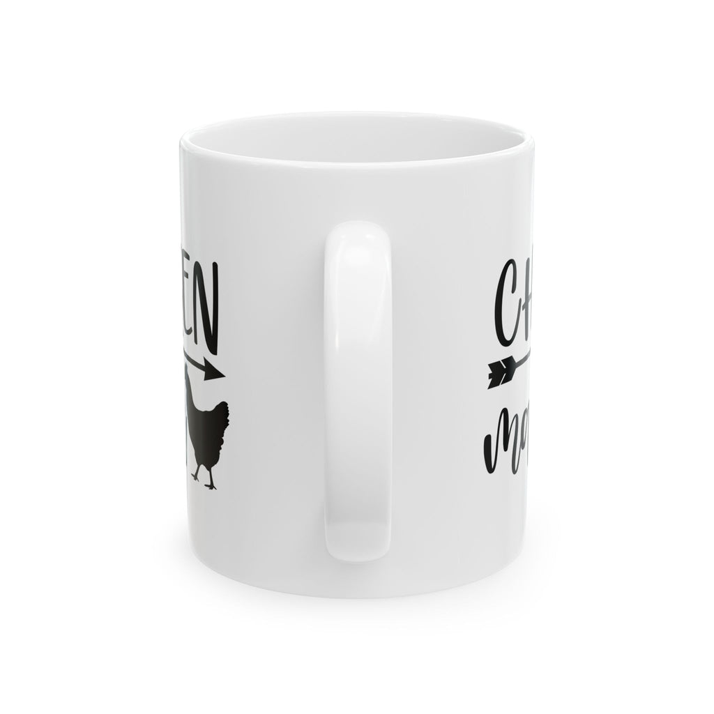 Chicken Mama Ceramic Mug – Farmhouse Chicken Mom Coffee Cup, Backyard Chicken Lover Mug (11oz, 15oz)