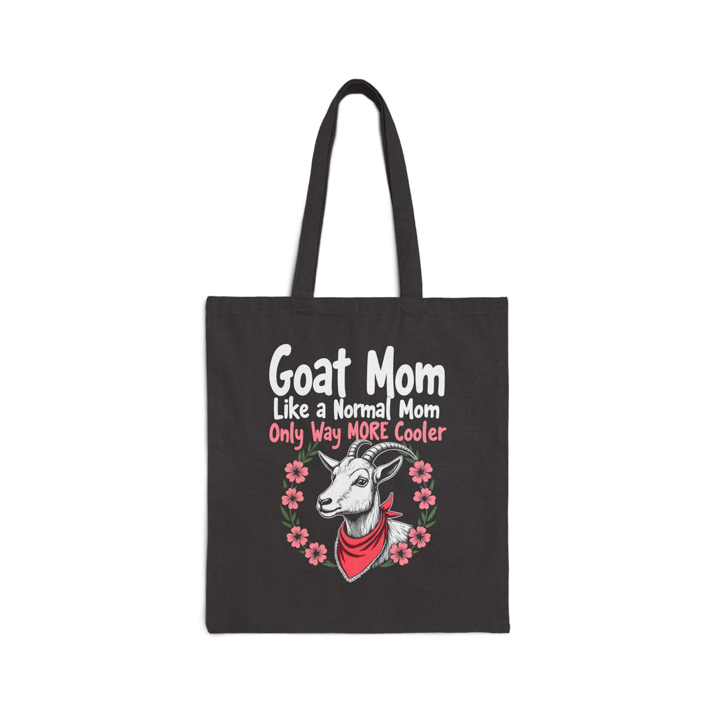 Goat Mom Tote Bag | “Goat Mom Like a Normal Mom Only Way Cooler” Canvas Bag | Goat Lover Gift | Farm Life Tote | Reusable Market Bag | Gumpert Homestead