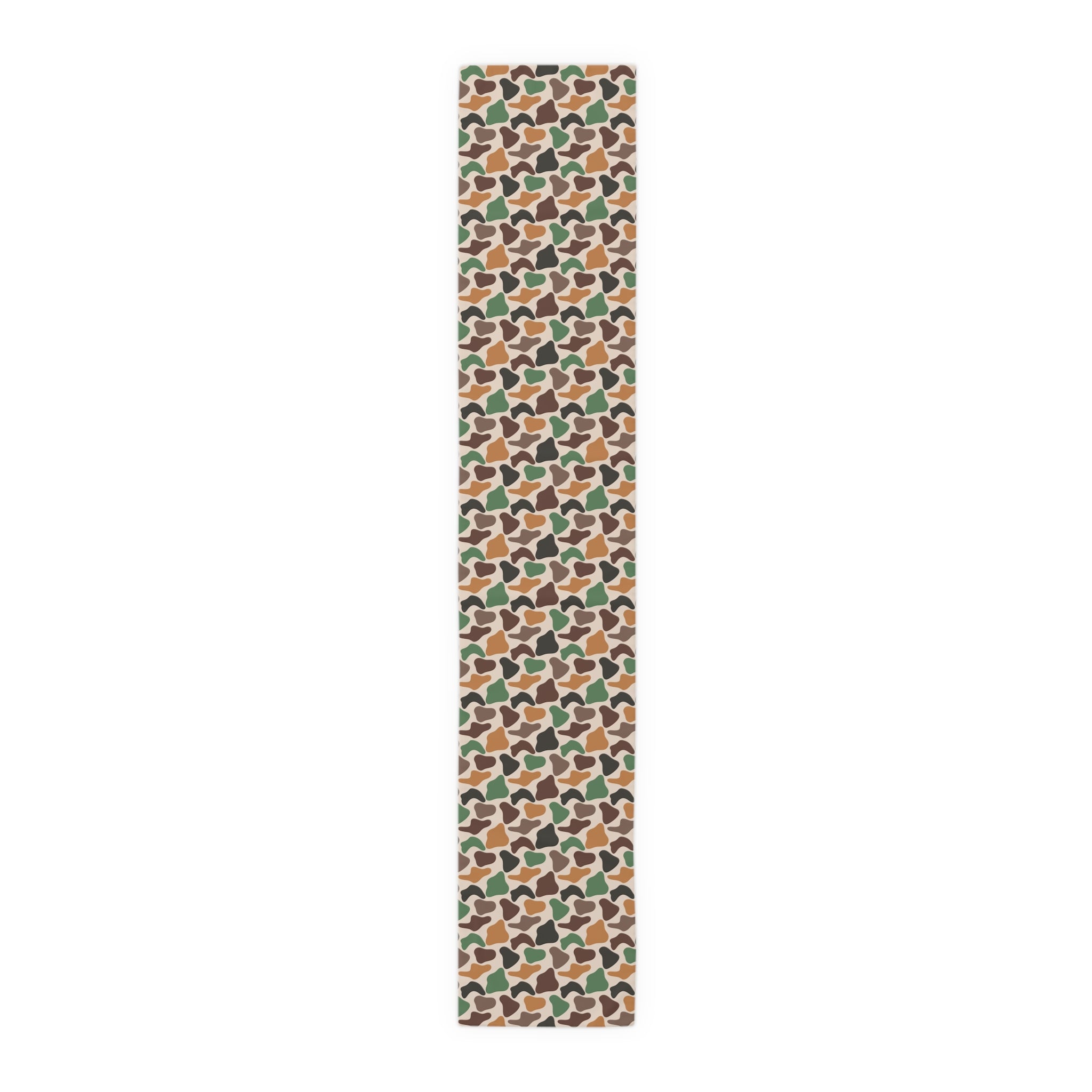 Duck Camo Farmhouse Table Runner | Rustic Waterfowl Kitchen Decor | Country Duck Print Dining Table Linen | Homestead Farm Table Runner