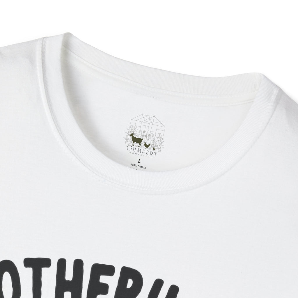 Motherhood Is the Realest Hood Funny Duck Mom Unisex T-Shirt | Farm Mom Graphic Tee