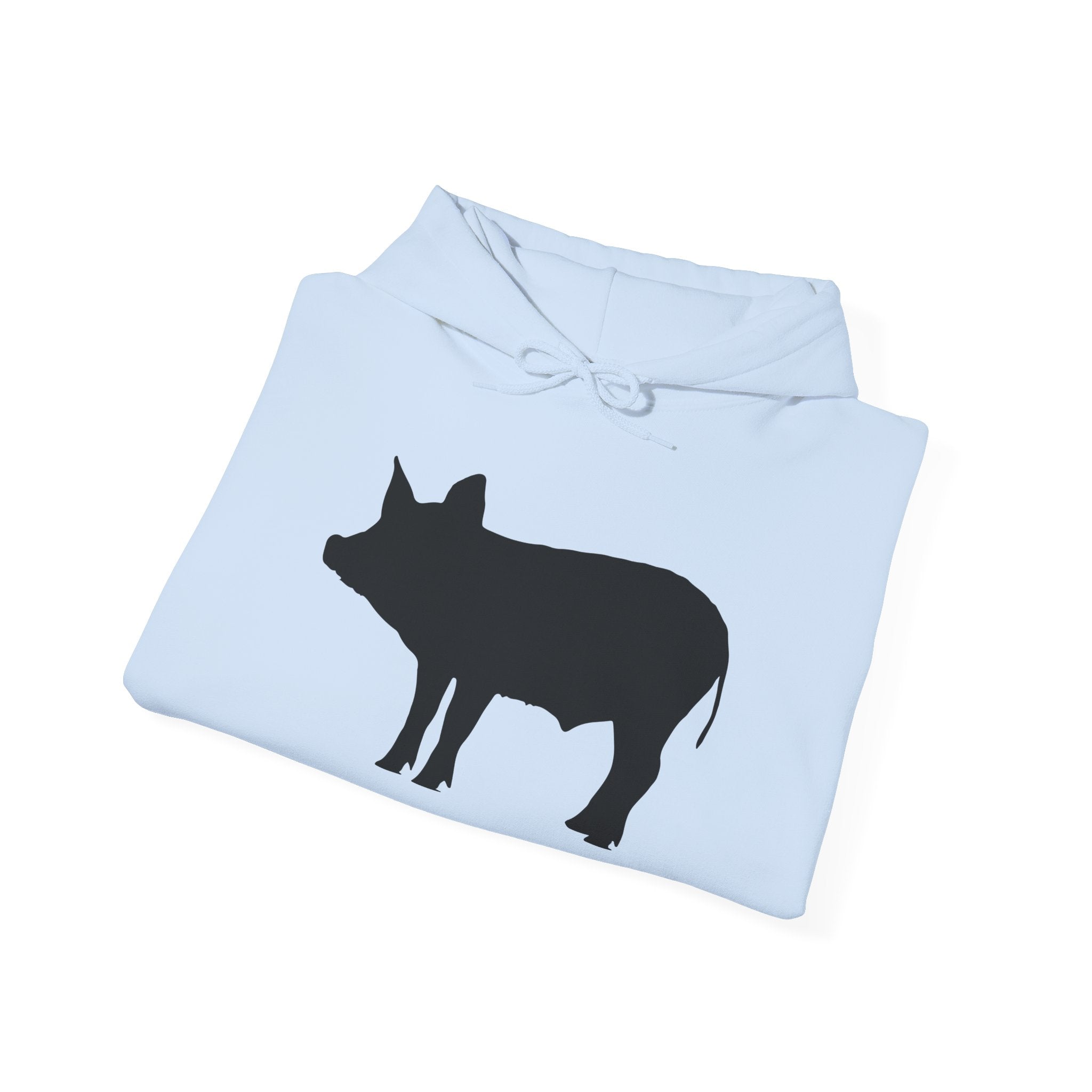 Pig Silhouette Hoodie – Farm Life Sweatshirt, Pig Lover Pullover, Homestead Hoodie, Mini Pig Apparel, Farm Animal Hoodie, Country Living Unisex Hoodie