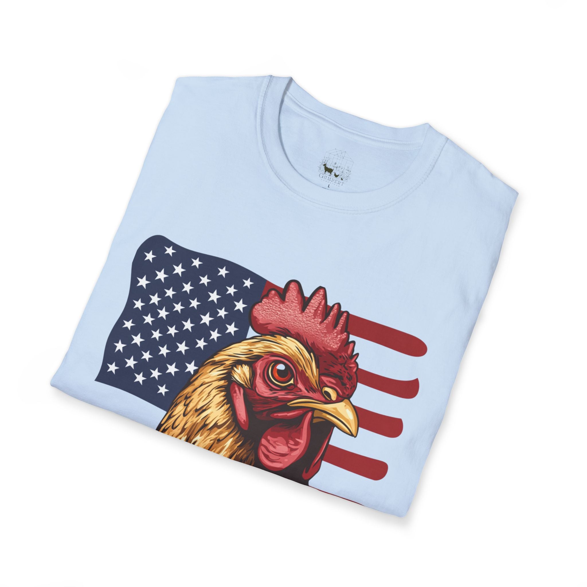 4th Of July Chicken T-Shirt – American Flag Hen Shirt, Farm Life Tee, 4th of July Chicken Shirt, Backyard Chicken Keeper Gift, Homestead Farm Apparel