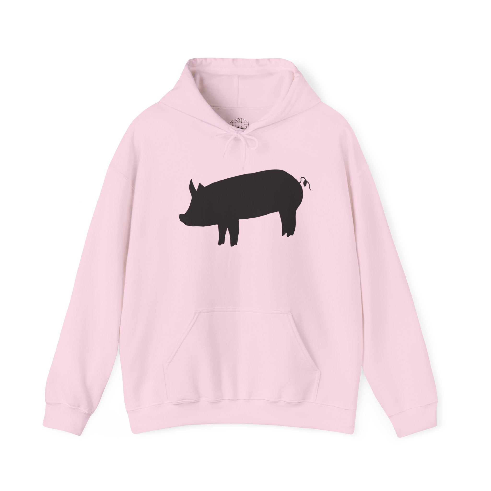 Pig Silhouette Hoodie – Farm Life Sweatshirt, Pig Lover Pullover, Homestead Hoodie, Mini Pig Apparel, Farm Animal Hoodie, Country Living Unisex Hoodie