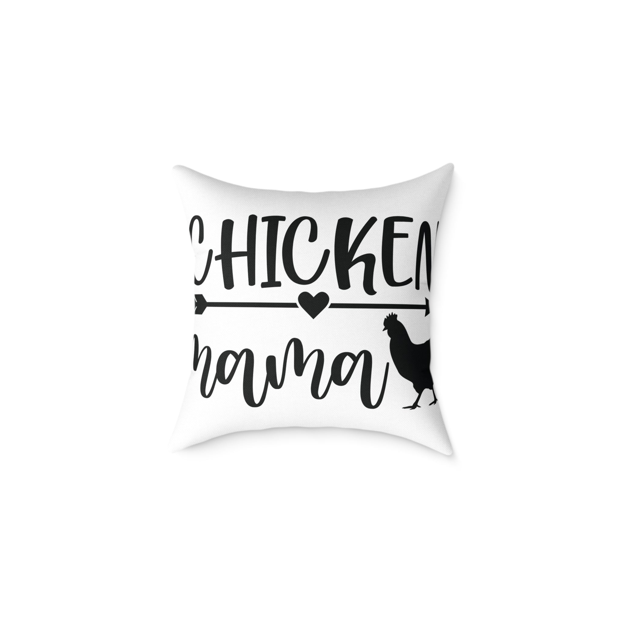 Chicken Mama Throw Pillow – Farmhouse Chicken Decor Cushion, Rustic Homestead Accent Pillow, Country Cottage Home Decor