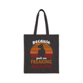 Funny Goat Tote Bag | “Because Goats Are Freaking Awesome” Canvas Bag | Goat Lover Gift | Retro Farm Tote | Reusable Market Bag | Gumpert Homestead