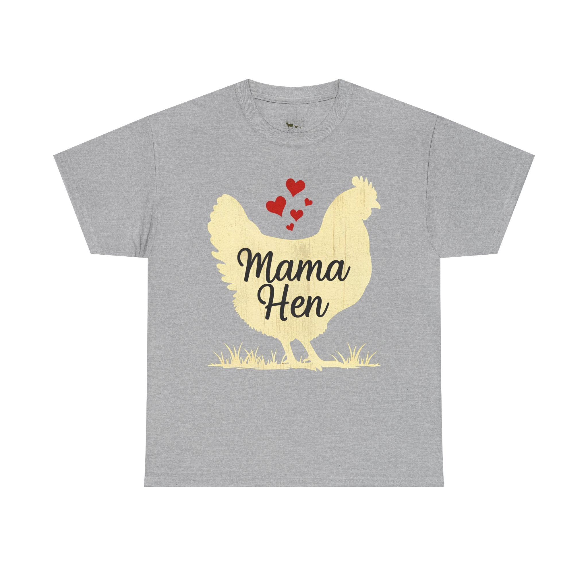 Mama Hen T-Shirt – Chicken Mom Tee, Minimalist Farmhouse Chicken Shirt, Unisex Gildan 5000