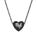 Rooster Heart Necklace – Chicken Lover Jewelry, Farmhouse Stainless Steel Necklace, Poultry Lover Gift