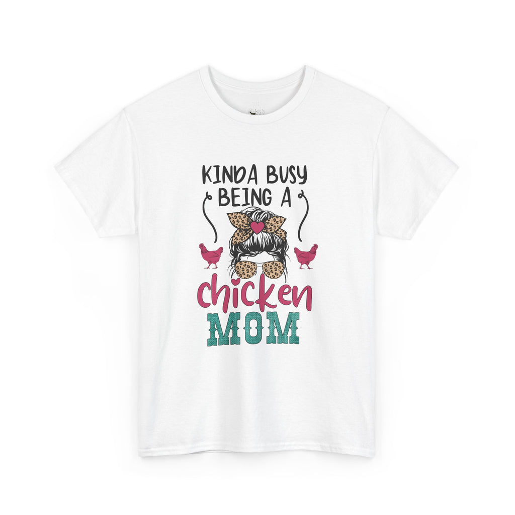 Kinda Busy Being a Chicken Mom T-Shirt – Funny Chicken Mom Shirt, Backyard Chicken Keeper Tee, Farm Life Graphic Shirt, Homestead Apparel Gift