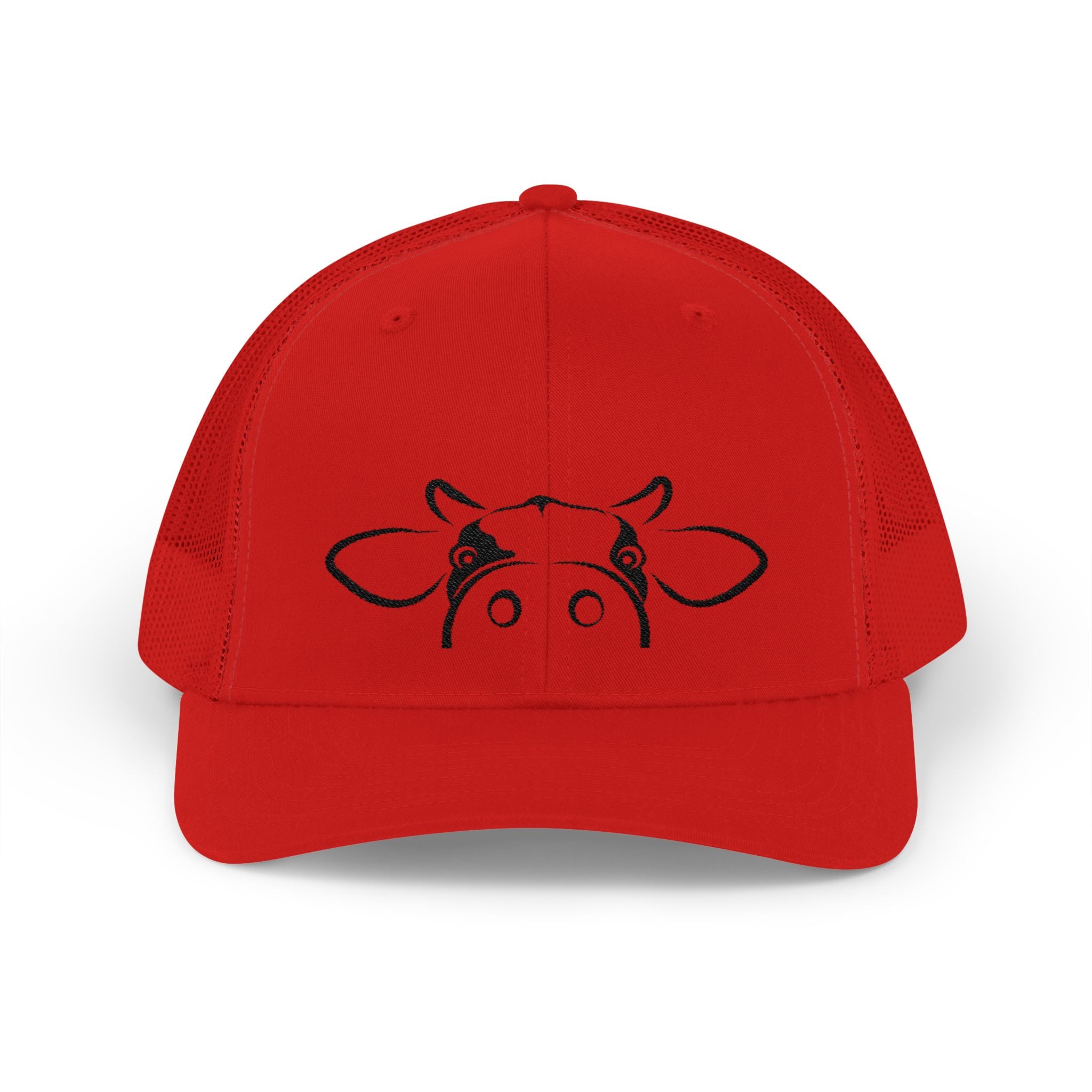 Peekaboo Cow Pink Trucker Hat – Cute Farm Snapback Cap, Cow Lover Hat, Farm Girl Mesh Hat, Country Cottagecore Hat