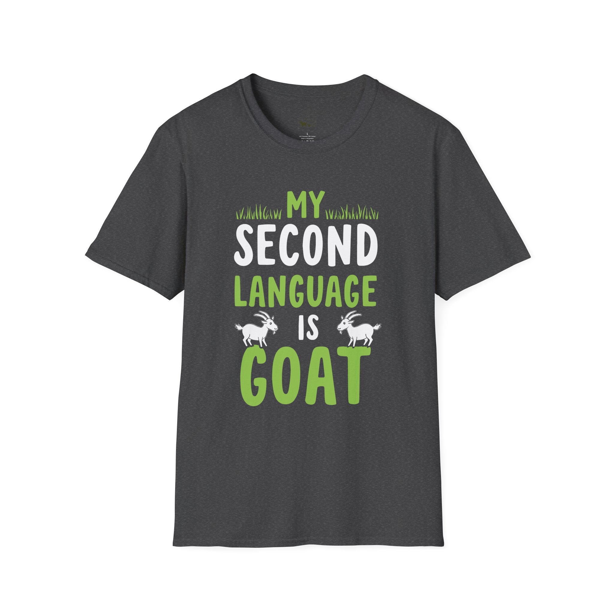 My Second Language Is Goat Funny Unisex T-Shirt | Goat Lover Farm Life Tee