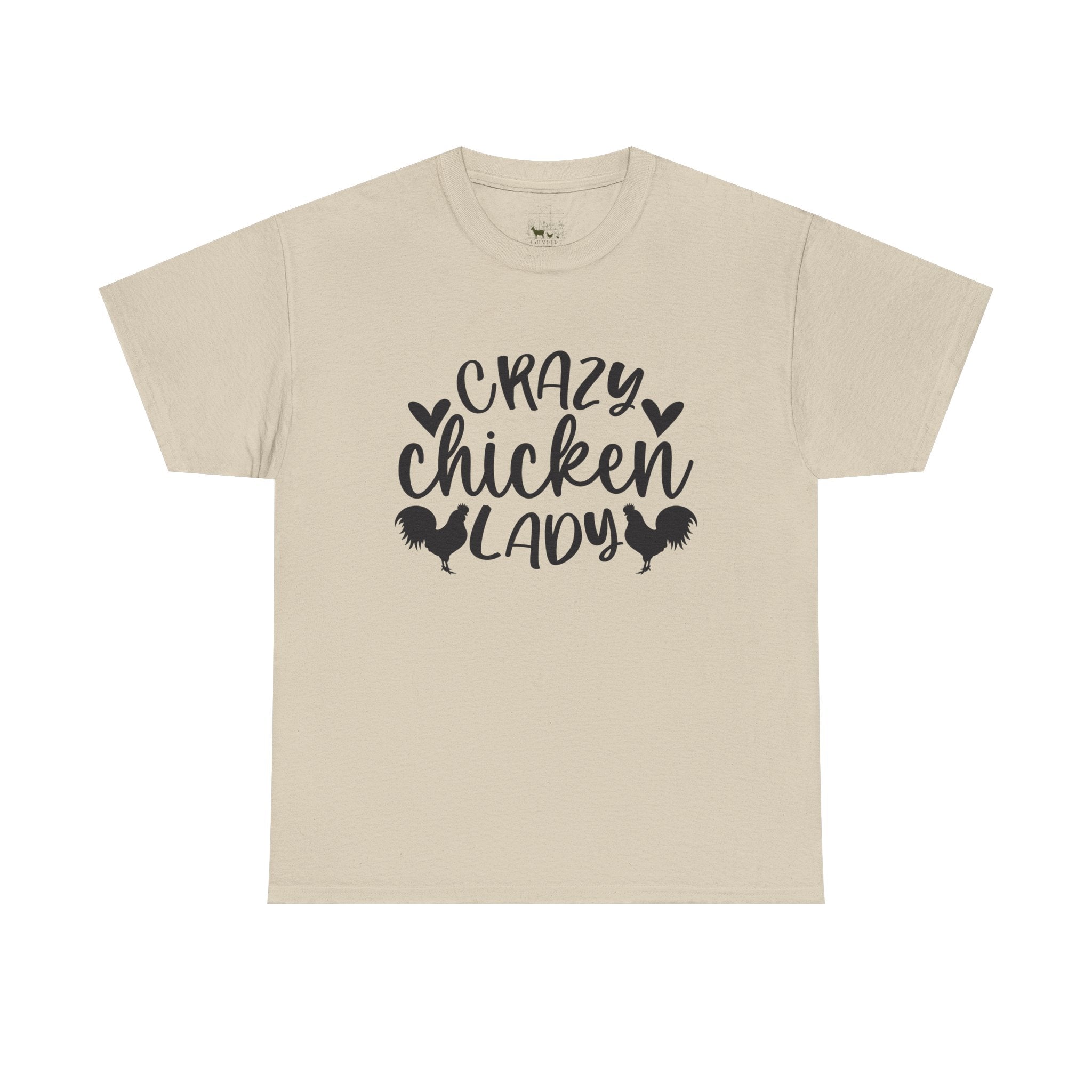 Crazy Chicken Lady T-Shirt – Funny Chicken Mom Tee, Farmhouse Homestead Chicken Lover Shirt, Unisex Gildan 5000