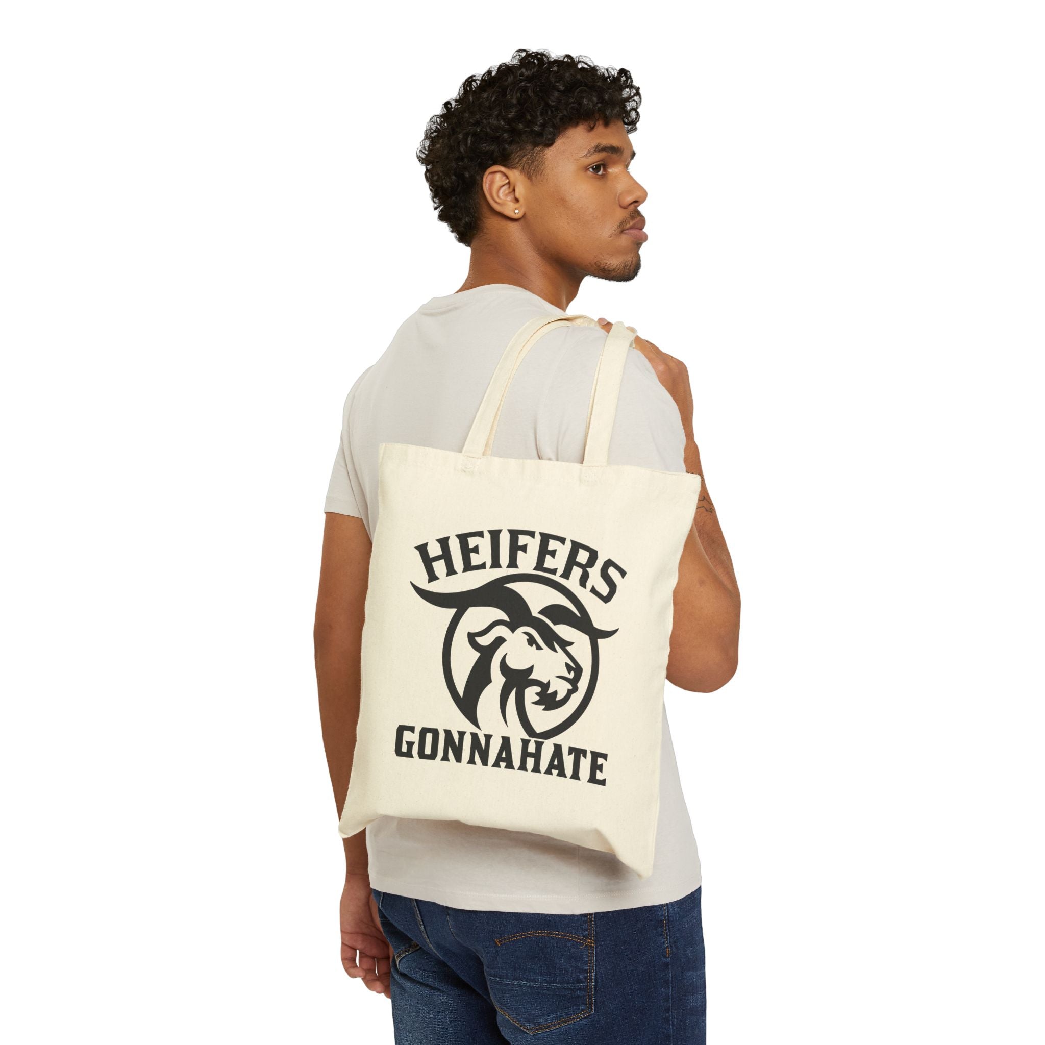 Heifers Gonna Hate Tote Bag | Funny Cowgirl Canvas Tote | Farm Girl Market Bag | Western Farm Tote | Cow Lover Gift | Gumpert Homestead