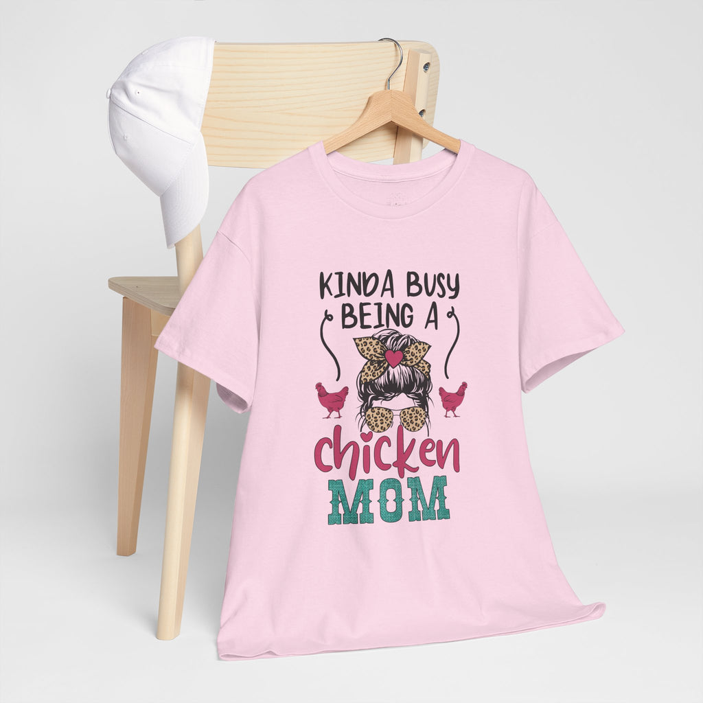 Kinda Busy Being a Chicken Mom T-Shirt – Funny Chicken Mom Shirt, Backyard Chicken Keeper Tee, Farm Life Graphic Shirt, Homestead Apparel Gift