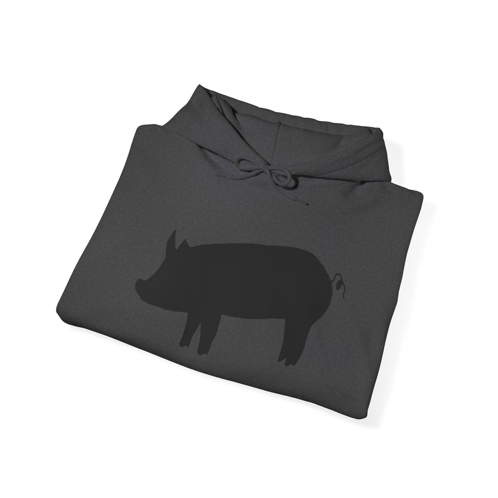 Pig Silhouette Hoodie – Farm Life Sweatshirt, Pig Lover Pullover, Homestead Hoodie, Mini Pig Apparel, Farm Animal Hoodie, Country Living Unisex Hoodie