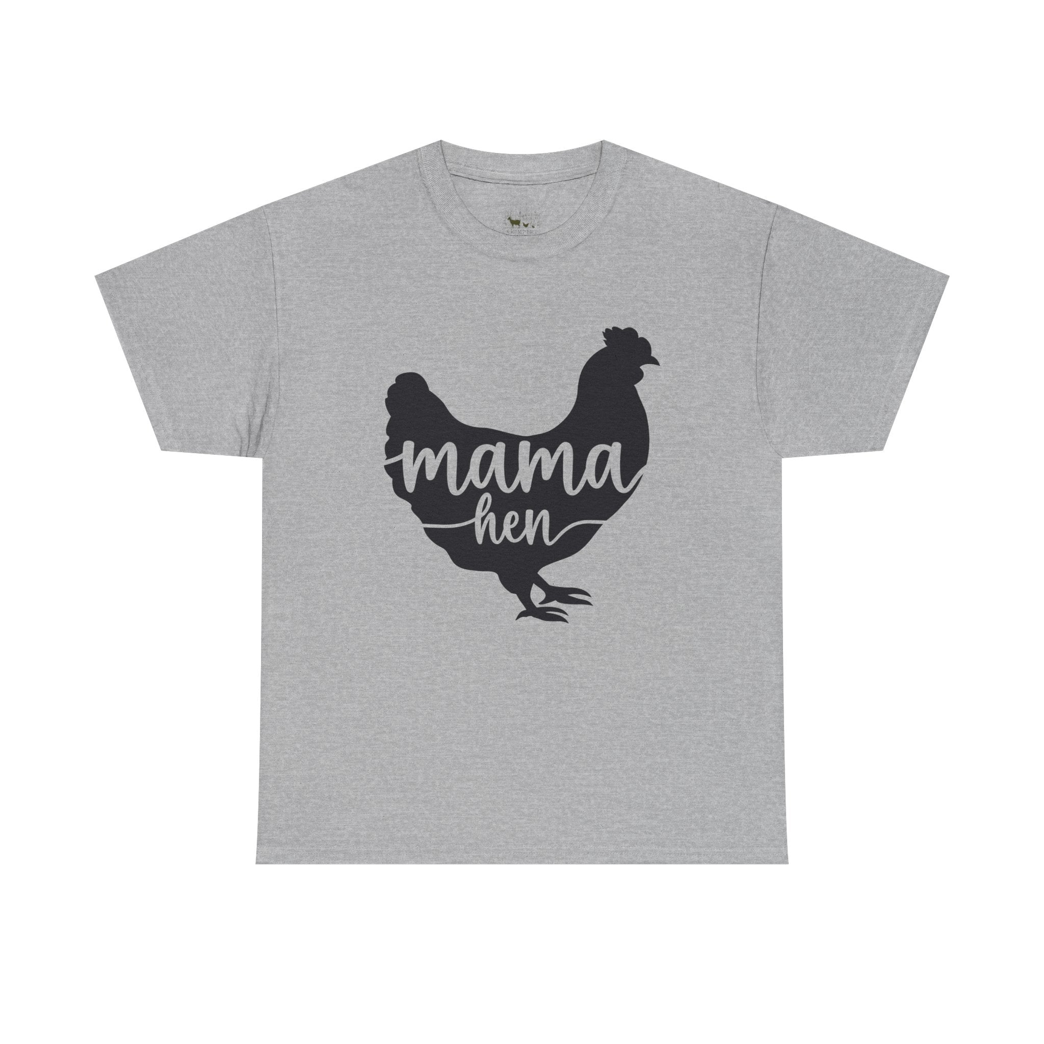 Mama Hen T-Shirt – Chicken Mom Tee, Minimalist Farmhouse Chicken Shirt, Unisex Gildan 5000