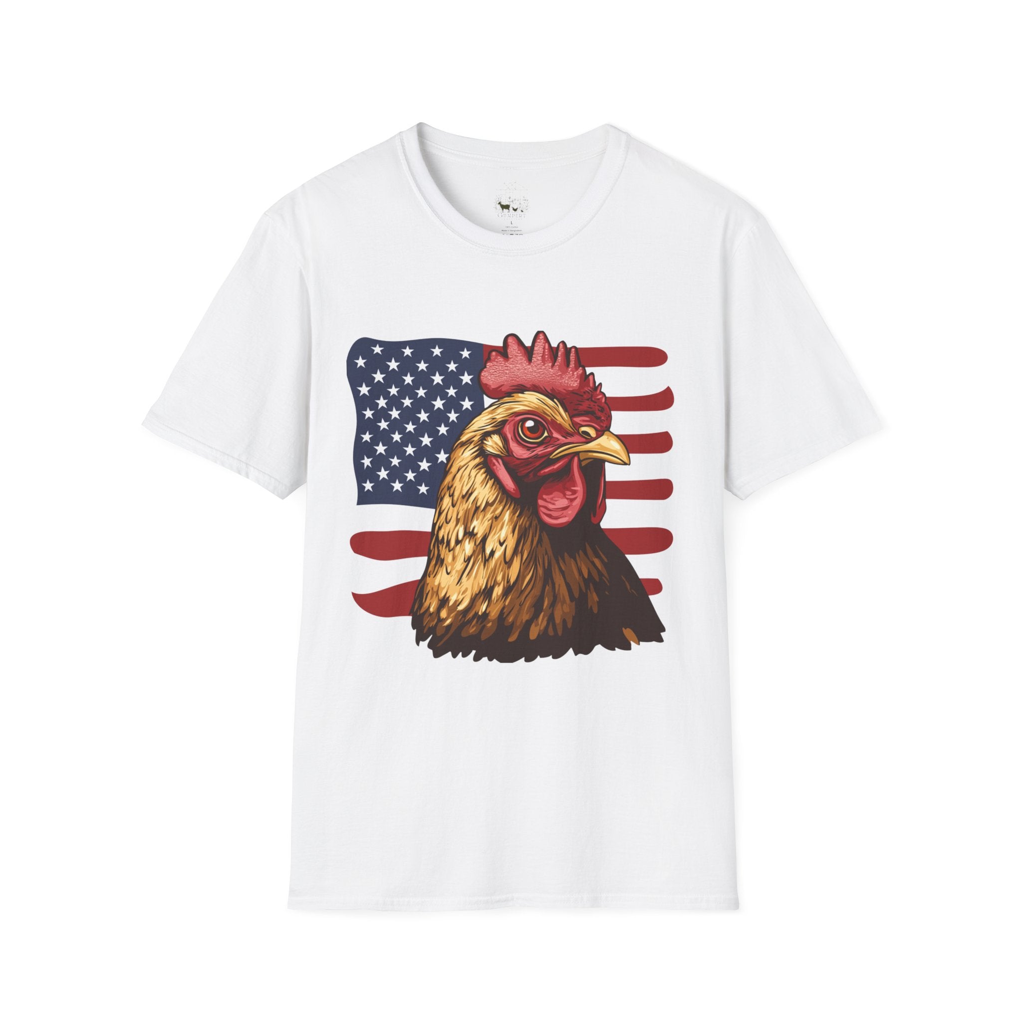 4th Of July Chicken T-Shirt – American Flag Hen Shirt, Farm Life Tee, 4th of July Chicken Shirt, Backyard Chicken Keeper Gift, Homestead Farm Apparel