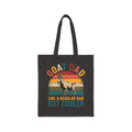 Goat Dad Canvas Tote Bag – Like a Regular Dad But Cooler, Funny Goat Dad Market Bag, Farm Dad Reusable Tote