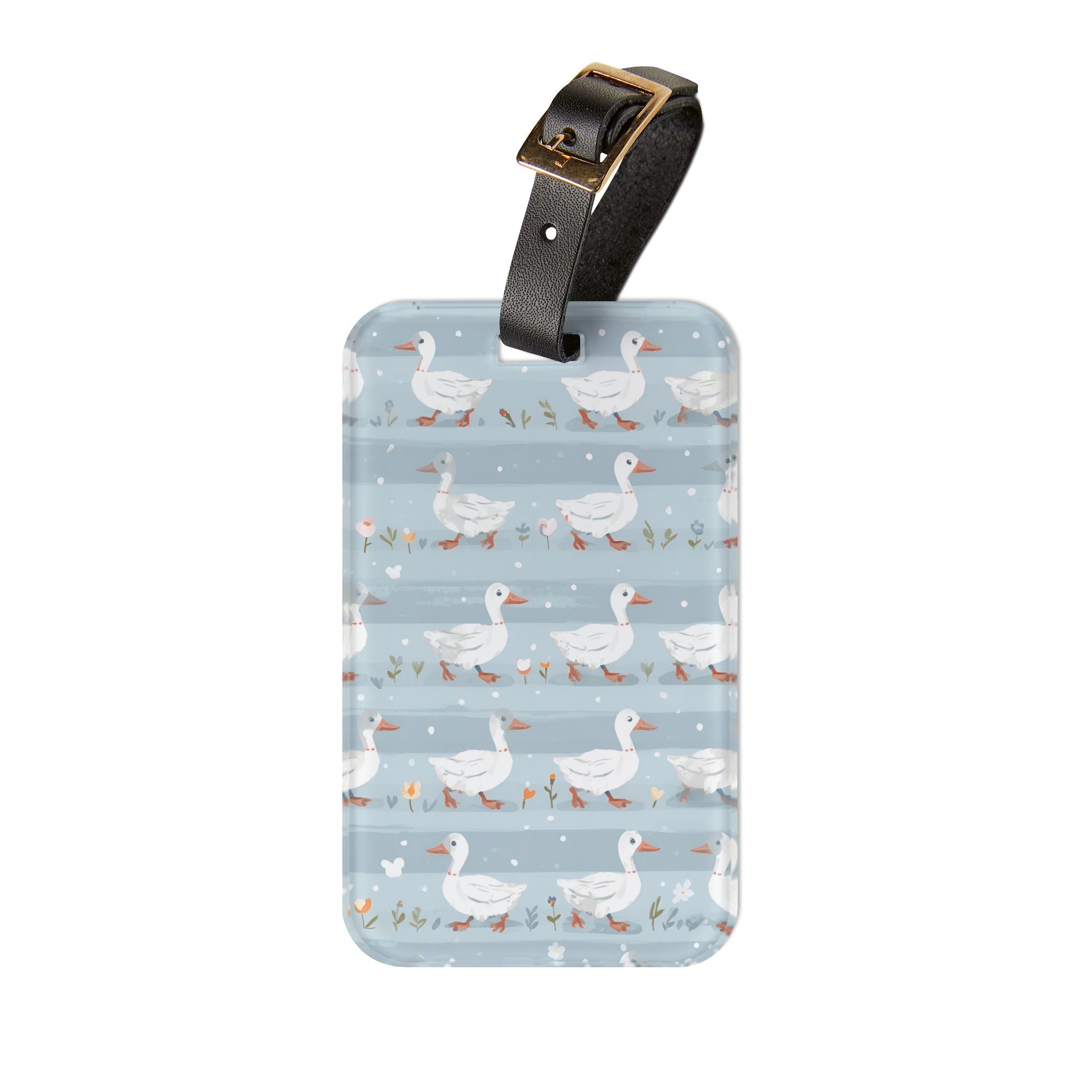 Goose Luggage Tag | Cottagecore Travel Accessory | Farmhouse Duck & Goose Suitcase Tag | Cute Travel Bag Identifier | Gumpert Homestead