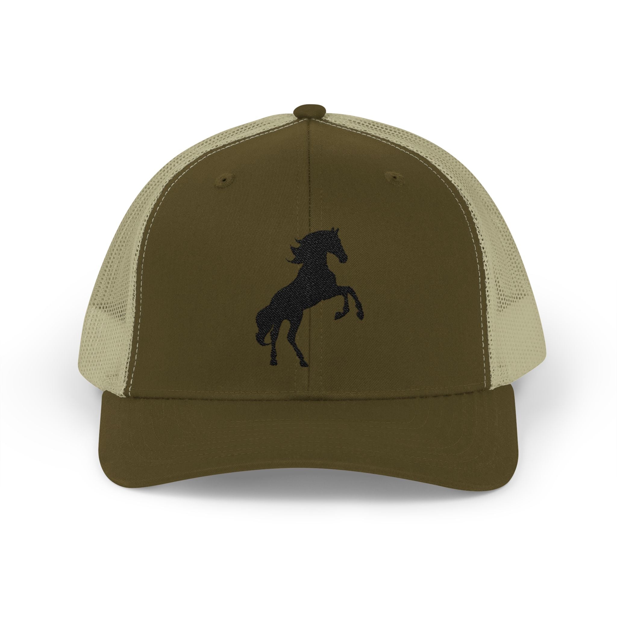 Rearing Horse Trucker Hat | Western Equestrian Mesh Snapback Cap | Rustic Ranch Horse Lover Hat | Farm Life Country Cowboy Cap