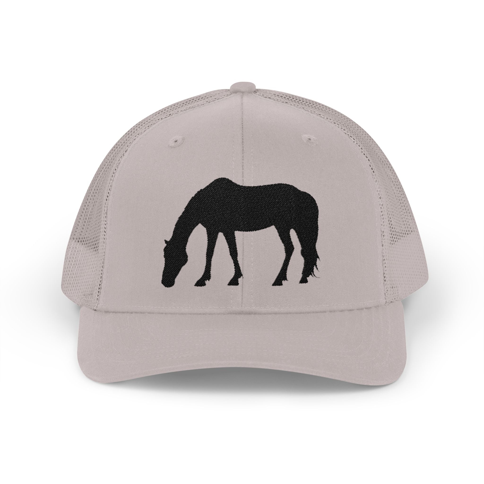 Grazing Horse Trucker Hat | Farm Life Mesh Snapback Cap | Equestrian Horse Lover Hat | Rustic Ranch & Cottagecore Farm Cap