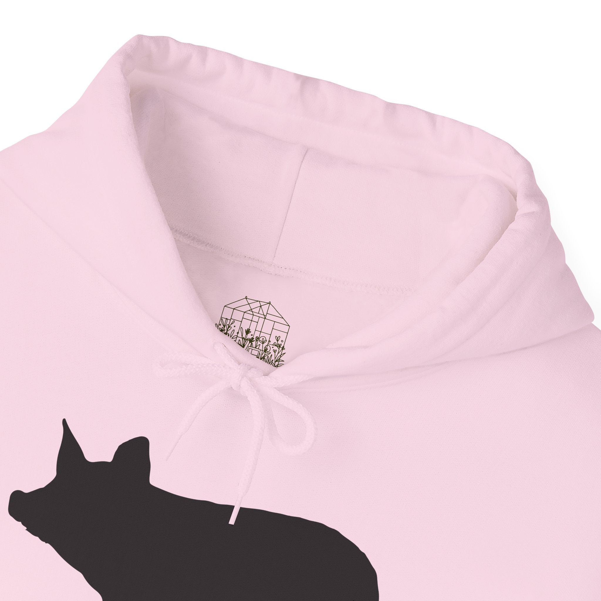 Pig Silhouette Hoodie – Farm Life Sweatshirt, Pig Lover Pullover, Homestead Hoodie, Mini Pig Apparel, Farm Animal Hoodie, Country Living Unisex Hoodie