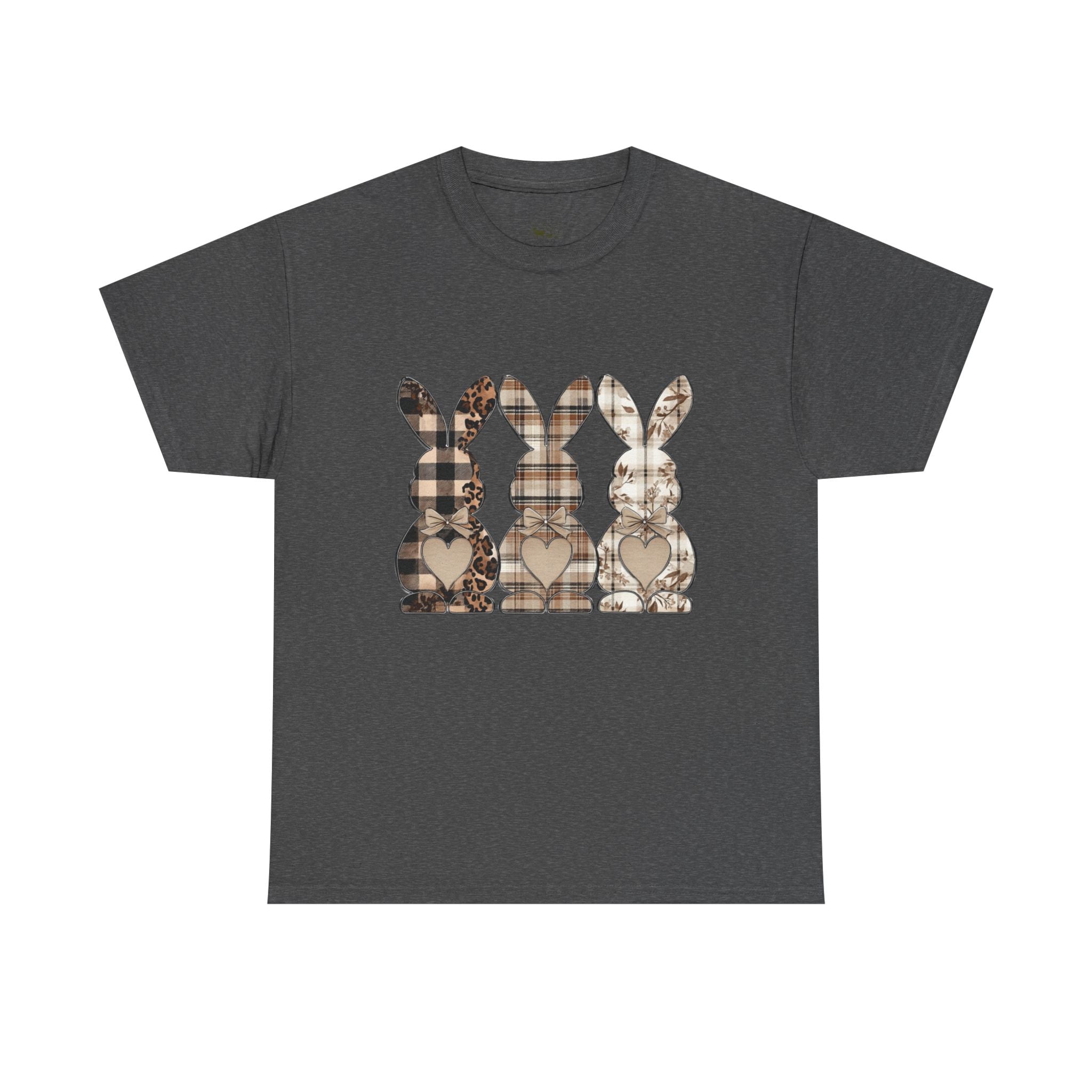 Rustic Bunny Trio T-Shirt | Farmhouse Rabbit Graphic Tee | Cottagecore Easter Bunny Shirt | Country Farm Animal Shirt | Homestead Spring Apparel
