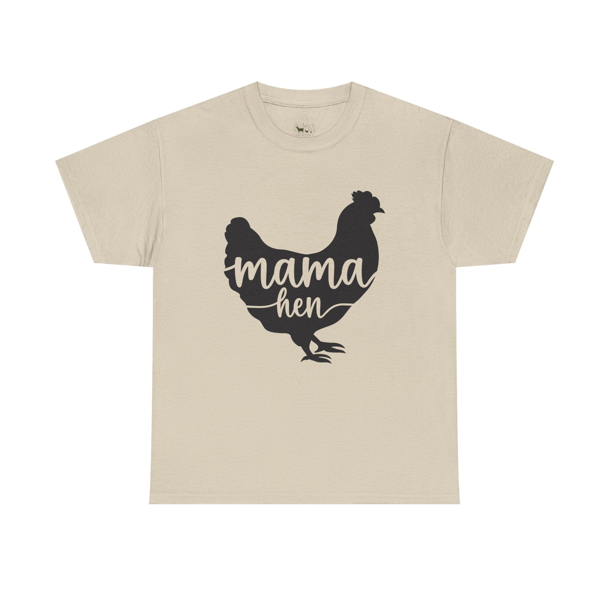 Mama Hen T-Shirt – Chicken Mom Tee, Minimalist Farmhouse Chicken Shirt, Unisex Gildan 5000