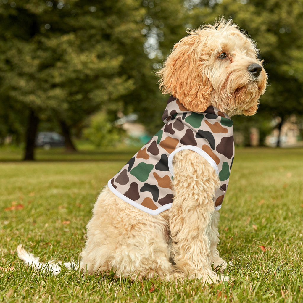 Duck Camo Pet Hoodie | Farm Dog Hoodie | Hunting Camo Puppy Sweater | Rustic Country Pet Apparel | Farm Life Dog Outfit | Outdoor Farm Animal Hoodie | Homestead Pet Clothing