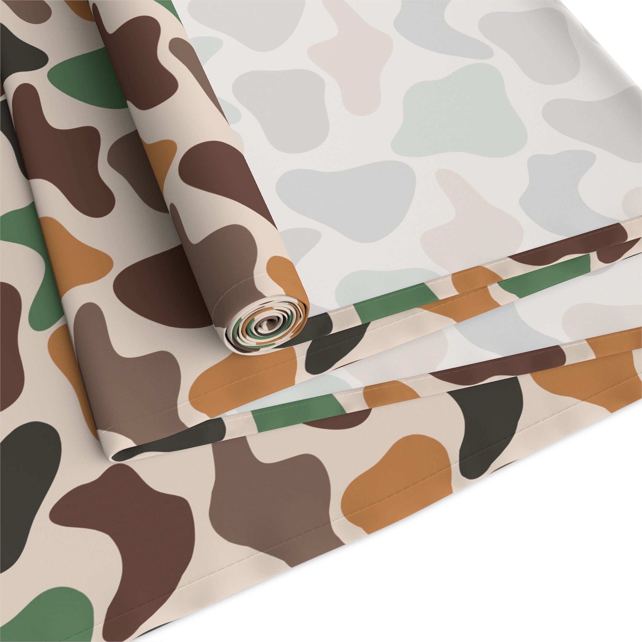 Duck Camo Farmhouse Table Runner | Rustic Waterfowl Kitchen Decor | Country Duck Print Dining Table Linen | Homestead Farm Table Runner