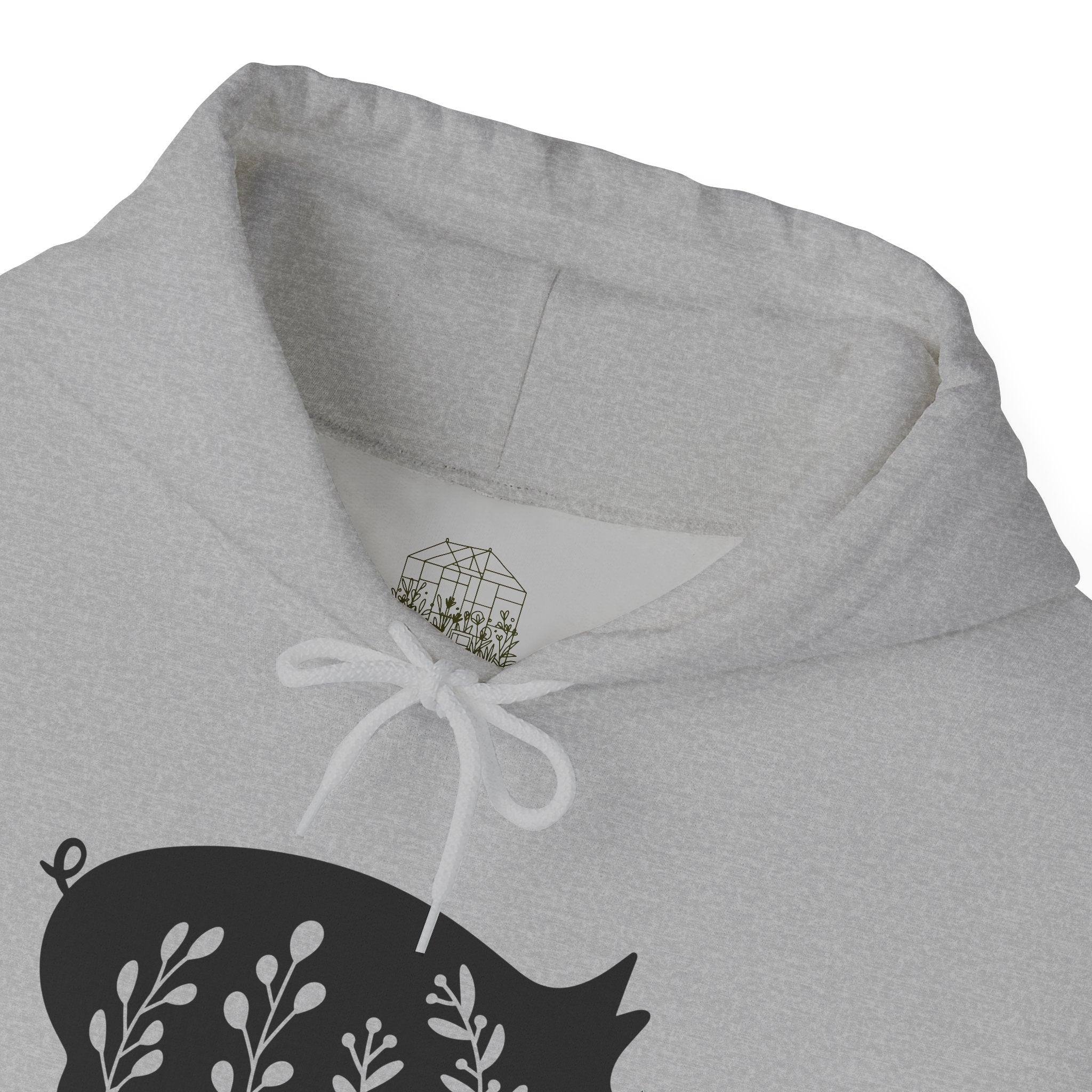 Floral Pig Silhouette Hoodie – Farm Life Sweatshirt, Pig Lover Pullover, Homestead Hoodie, Mini Pig Apparel, Farm Animal Hoodie, Country Living Unisex Hoodie