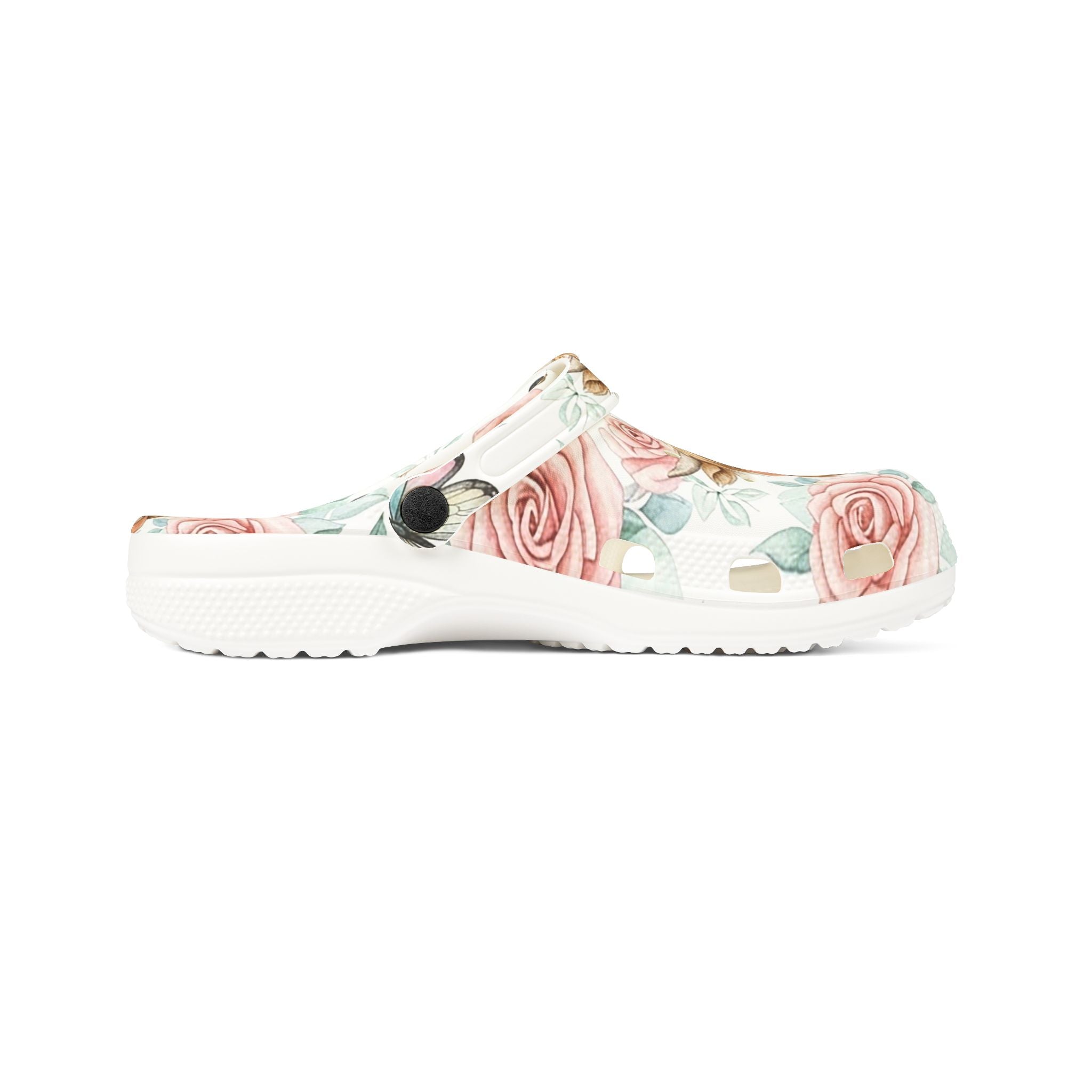 Highland Cow Cottagecore Clogs – Floral Butterfly Farm Shoes, Cozy Farm Life EVA Slip-On Clogs