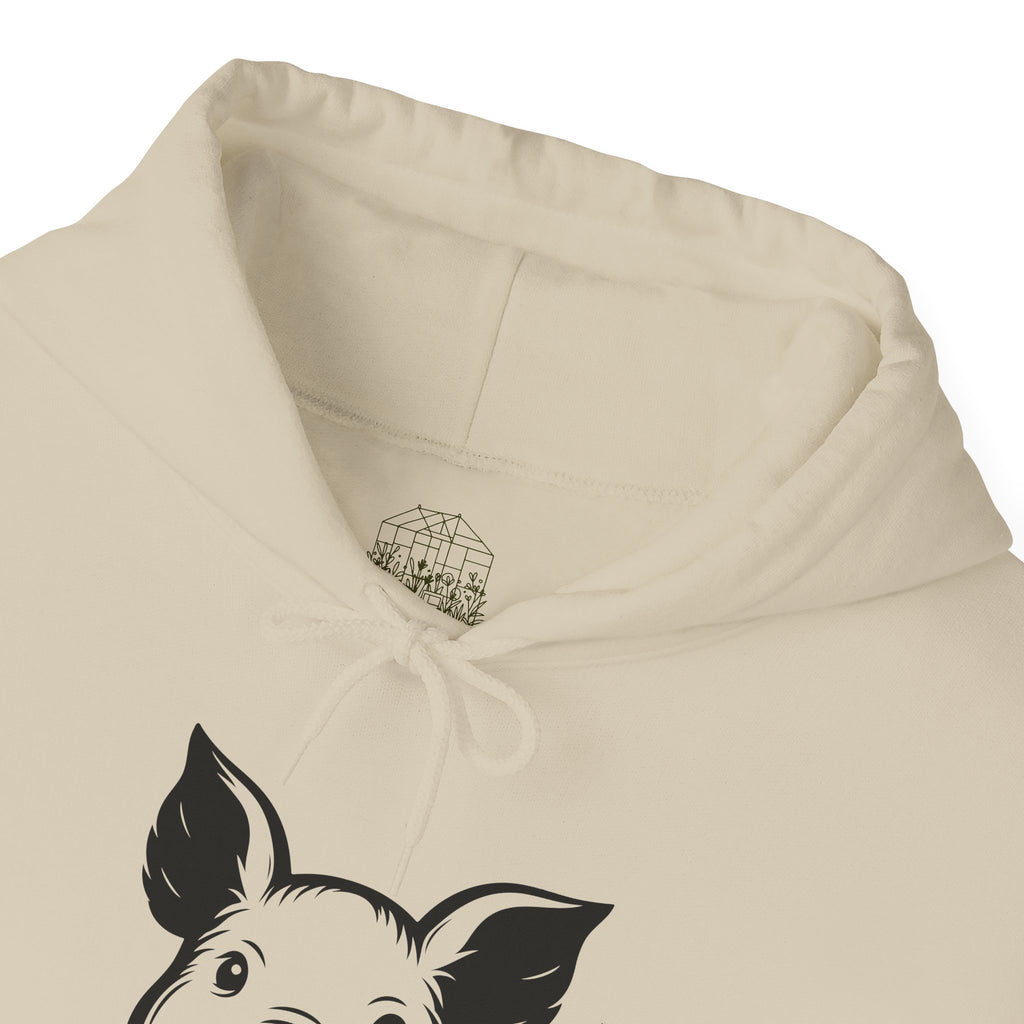Peeking Pig Hoodie – Cute Pig Pullover Sweatshirt, Pig Lover Hoodie, Farm Life Hoodie, Mini Pig Apparel, Homestead Hoodie, Farm Animal Hoodie, Country Living Unisex Hoodie