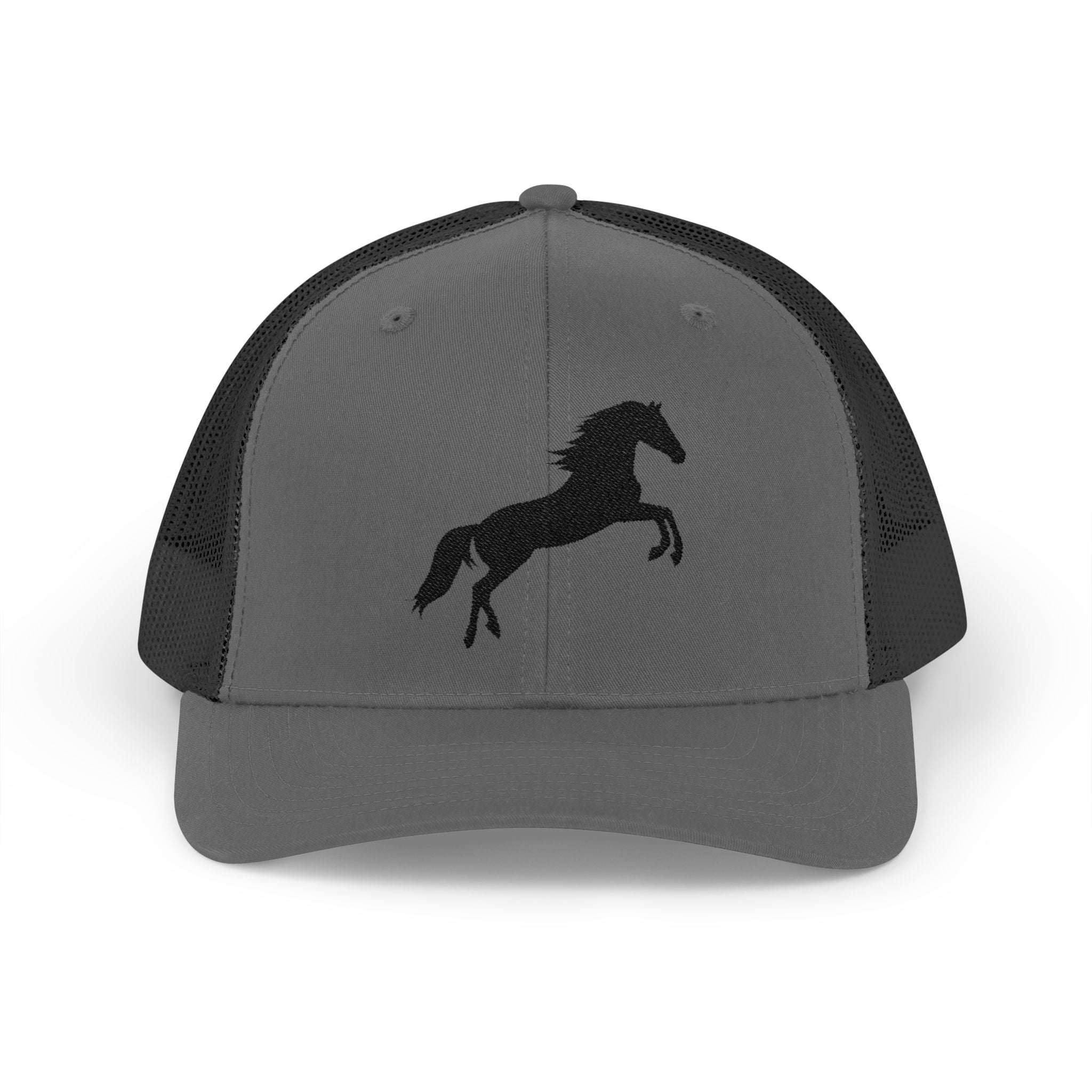 Rearing Horse Trucker Hat | Western Equestrian Mesh Snapback Cap | Rustic Ranch Horse Lover Hat | Farm Life Country Cowboy Cap