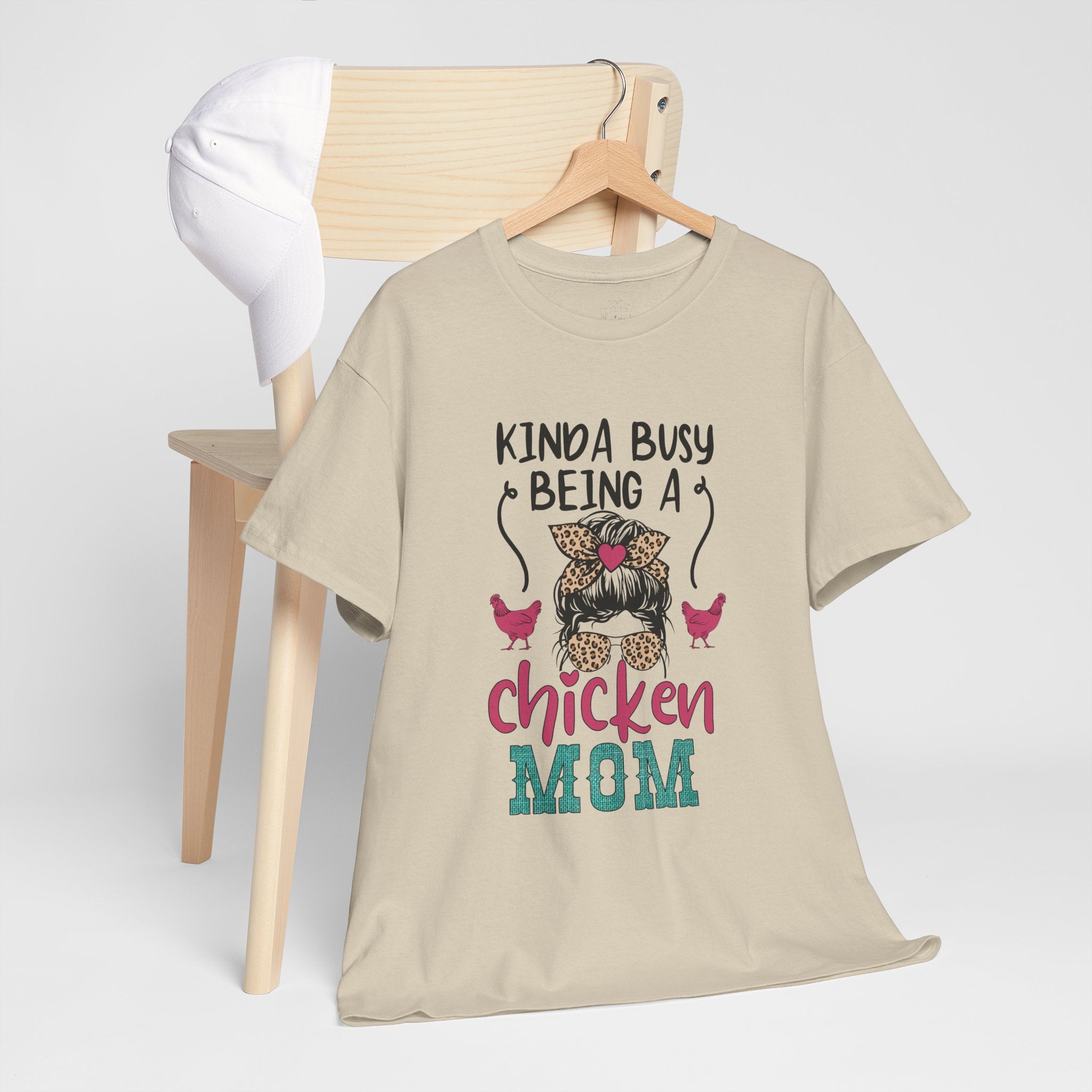 Kinda Busy Being a Chicken Mom T-Shirt – Funny Chicken Mom Shirt, Backyard Chicken Keeper Tee, Farm Life Graphic Shirt, Homestead Apparel Gift
