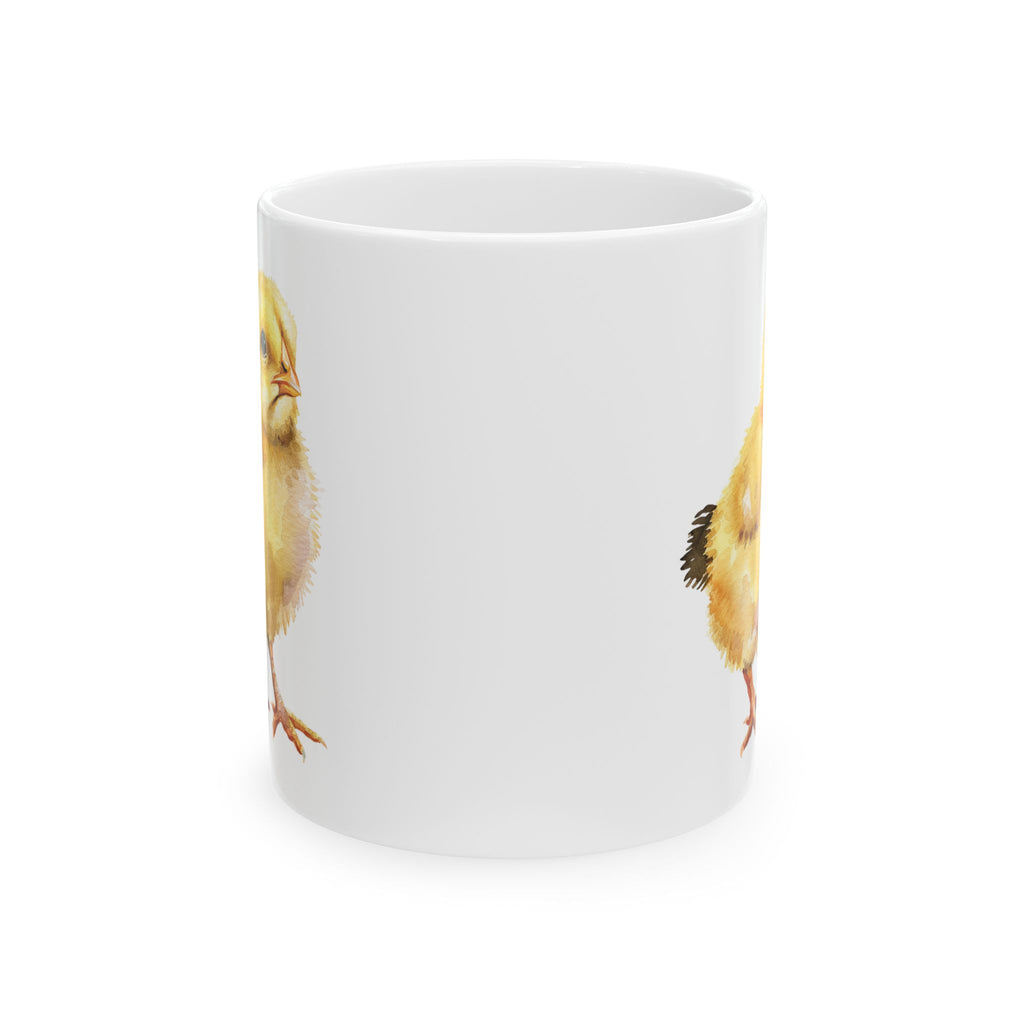 Baby Chick Ceramic Mug – Cute Chicken Coffee Cup, Farm Homestead Mug, Chick Lover Gift (11oz, 15oz)