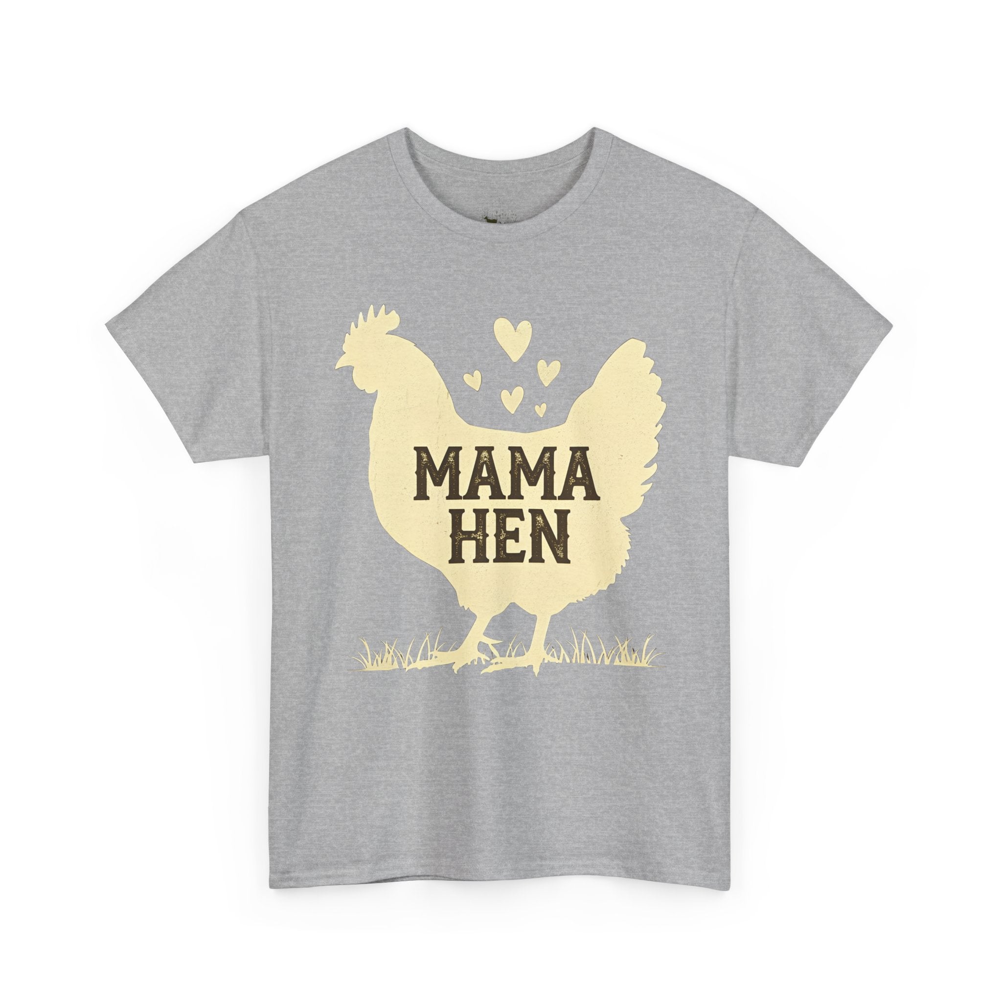 Mama Hen T-Shirt – Chicken Mom Tee, Minimalist Farmhouse Chicken Shirt, Unisex Gildan 5000