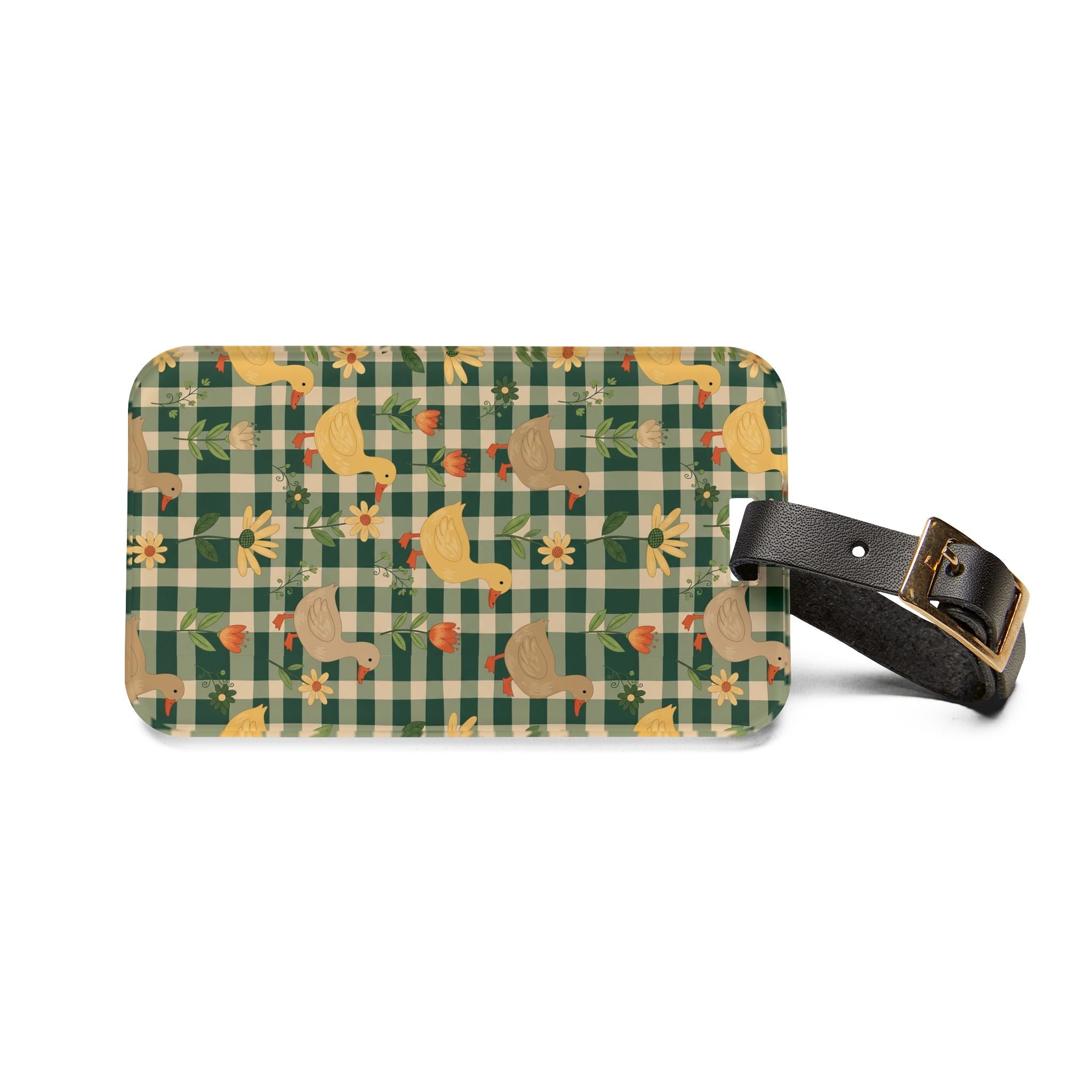 Duck Luggage Tag | Farmhouse Travel Accessory | Cottagecore Duck Suitcase Tag | Rustic Duck Bag Identifier | Gumpert Homestead