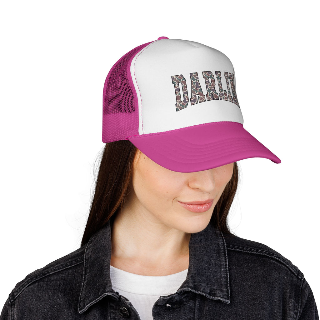 DARLIN’ Trucker Hat – Southern Farm Hat, Country Girl Snapback, Rustic Homestead Cap