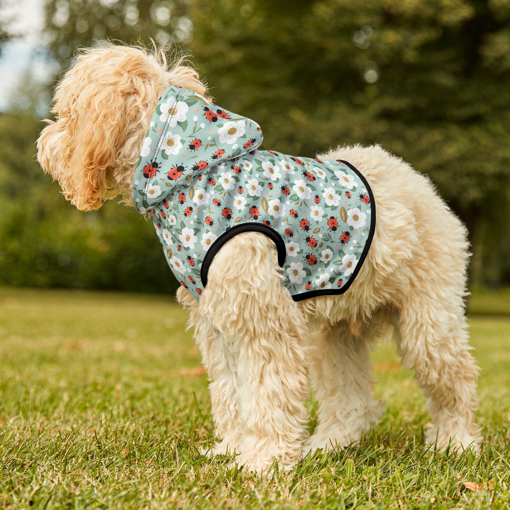 Blue Ladybug Pet Hoodie, Cute Pet Apparel, Animal Lover Gift, Dog Sweater, Cat Jumper, Pet Clothing